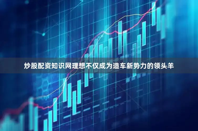 炒股配资知识网理想不仅成为造车新势力的领头羊